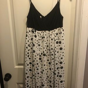 Polka dot empire party dress